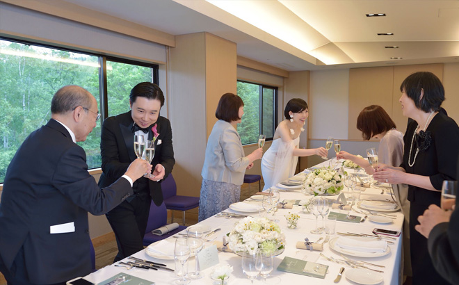挙式+会食の場合